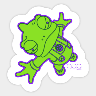 Flying Kameleon Sticker
